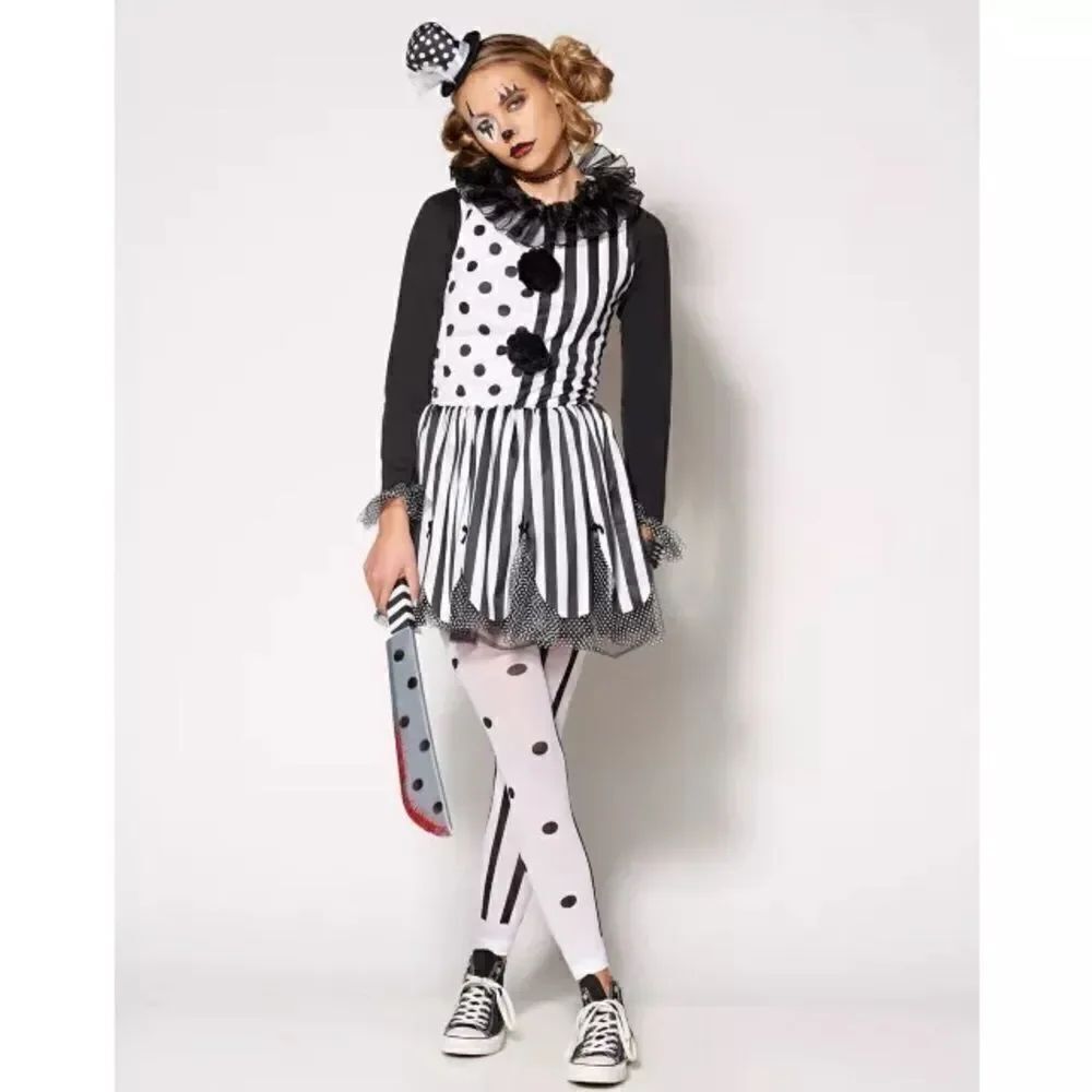Scary Clown Halloween Costume women's size Small/Medium - Picture 9 of 9
